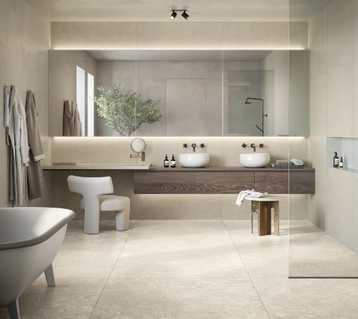 Billede af Couture Loira Beige 90x90 cm (LPM - Matpoleret)