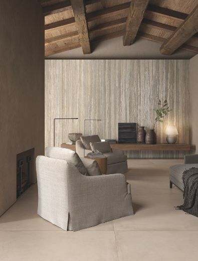 Billede af Cocoon Travertino Ocean Blue 120x120 cm (LPM - Matpoleret)