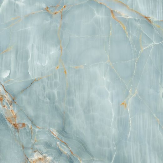 Billede af The Room Onyx Aqua Blue Gold 120x120 cm (RM - Mat)