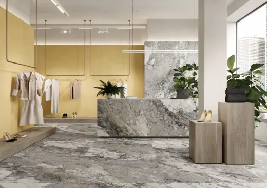 Billede af The Rock Grey Invisible 120x120 cm (RM - MAT)