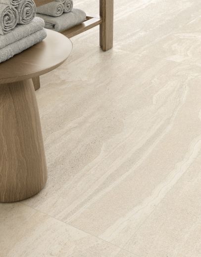 Billede af The Rock Travertino Argentum 90x90 cm (RM - MAT)