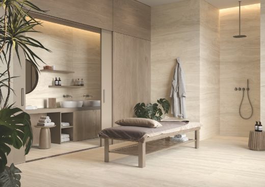 Billede af The Rock Travertino Argentum 90x90 cm (RM - MAT)