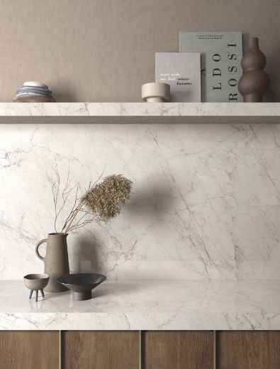 Billede af Aesthetica Calacatta Extra White Mosaik 2,5x2,5 cm (RM - Mat)