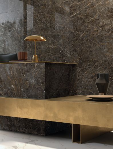 Billede af Aesthetica Golden Black 120x278 cm (LPM - Matpoleret)