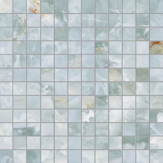 Billede af Aesthetica Onice Azzurro Mosaik 2,5x2,5 cm (RM - Mat)
