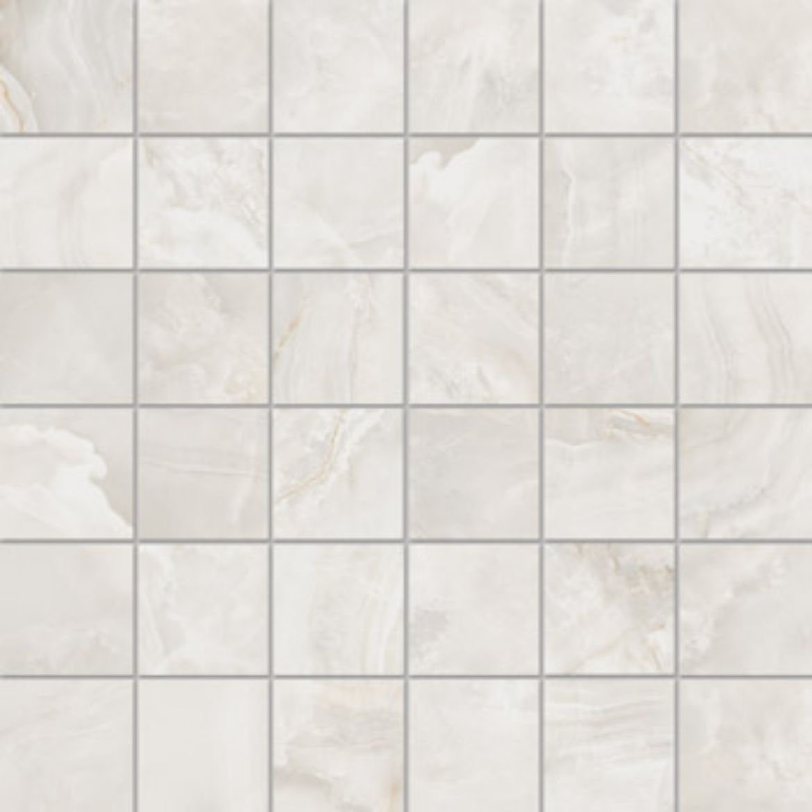 Billede af Bianco Onice Mosaik 5x5 cm (RM - Mat)