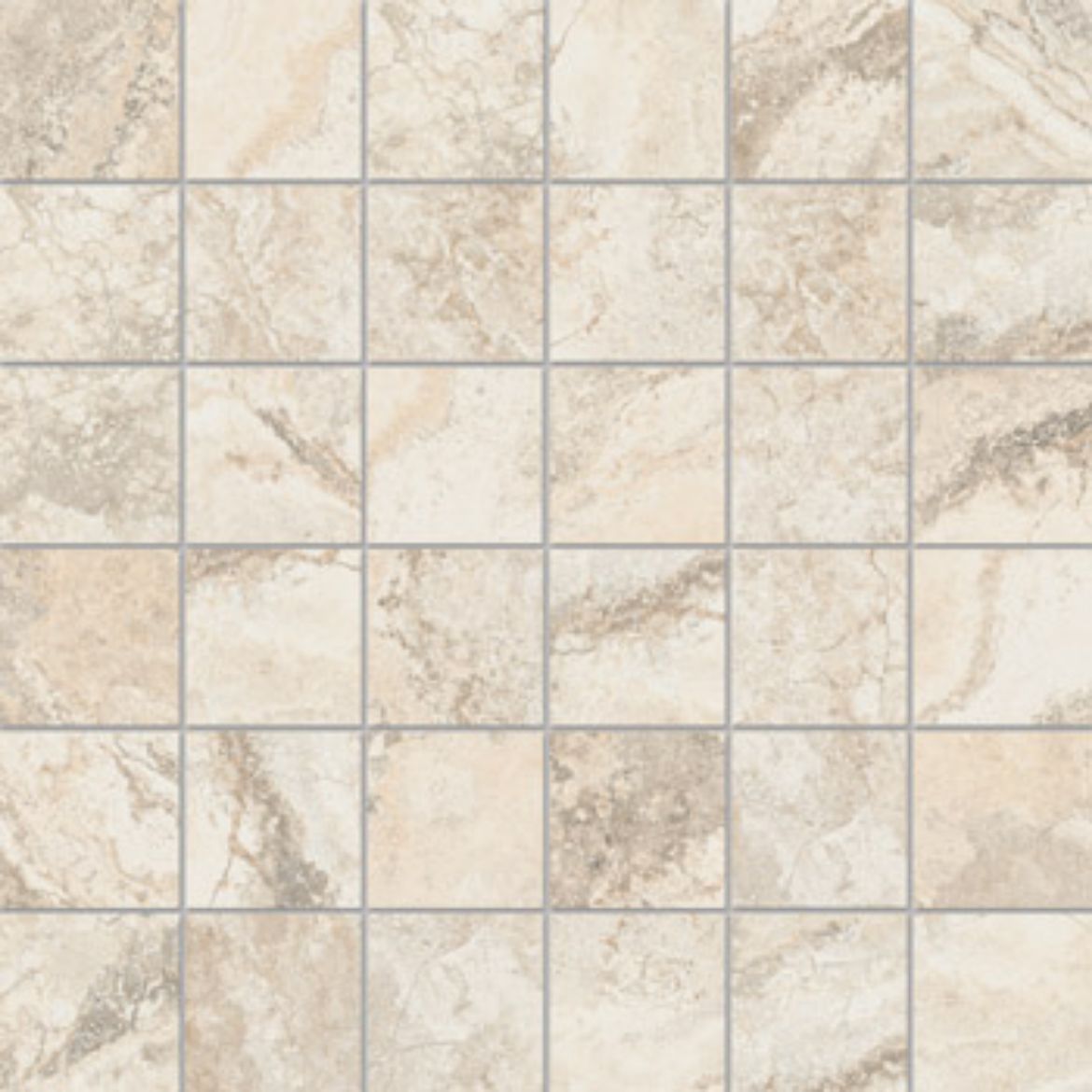 Billede af Bianco Travertino Rapolano Mosaik 5x5 cm (RM - Mat)