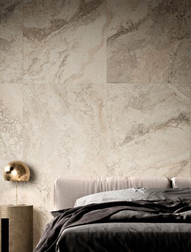 Billede af Bianco Travertino Rapolano 90x90 cm (LP - Poleret)