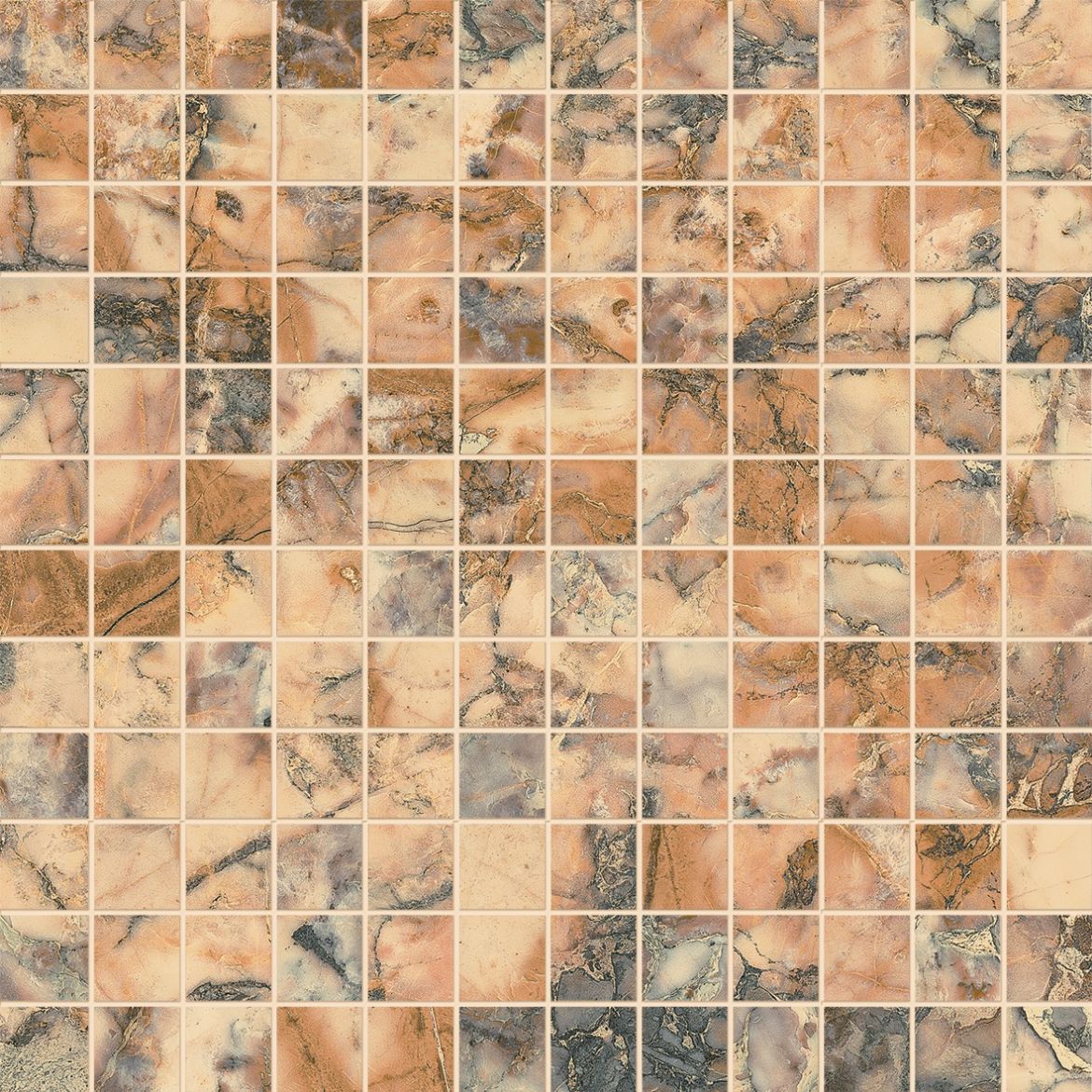 Billede af Aesthetica Breche Vendome Mosaik 2,5x2,5 cm (LPM - Matpoleret)