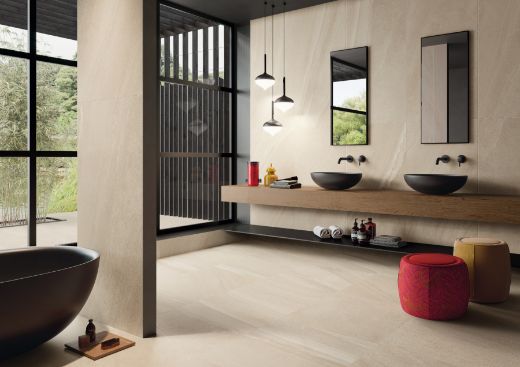 Billede af Lime-Rock Almond 75x75 cm (RM - Mat)