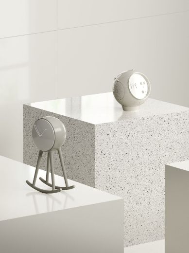 Billede af Endless White Terrazzo 60x120 cm (LLL - Højglanspoleret)