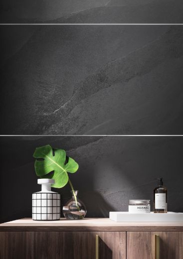 Billede af Ashima Black 30x60 cm (RB - Stokhugget)