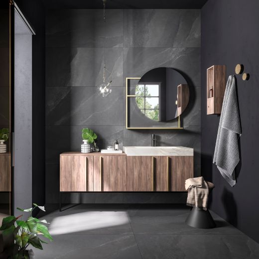 Billede af Ashima Black 60x120 cm (RB - Stokhugget)