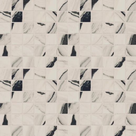 Billede af The Room Panda White Mosaik 2,5x2,5 cm (RM - Mat)